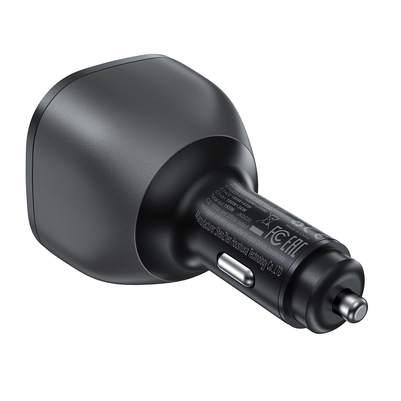Auto punjač Acefast B14, 165W, 5A, 1 x USB-A - 2 x USB-C, Crni