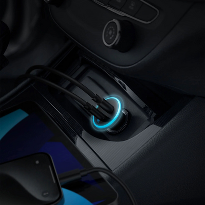 Auto punjač Anker 323, 52.5W, 3A, 1 x USB-A - 1 x USB-C, Crni, Obnovljeno A2735G11