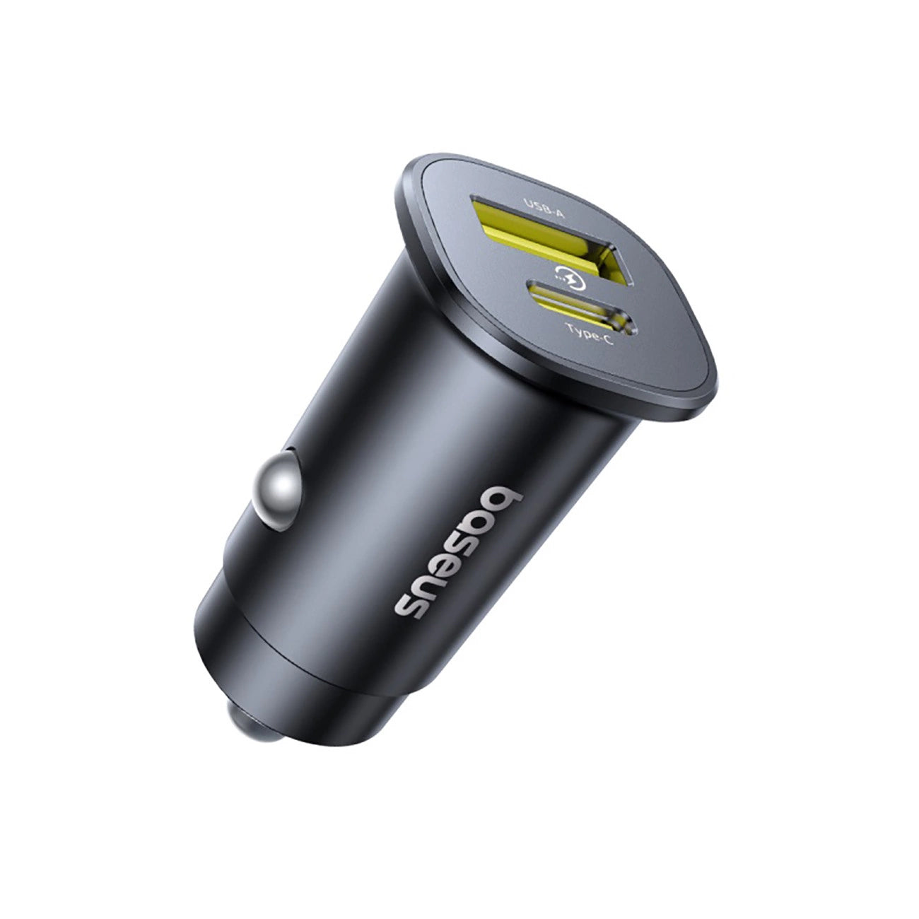 Auto punjač Baseus GoTrip, 30W, 3A, 1 x USB-A - 1 x USB-C, Crni