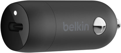 Auto punjač Belkin BoostCharge, 30W, 3A, 1 x USB-C, Crni CCA004btBK