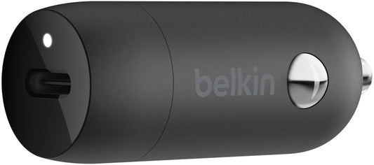 Auto punjač Belkin BoostCharge, 30W, 3A, 1 x USB-C, Crni CCA004btBK