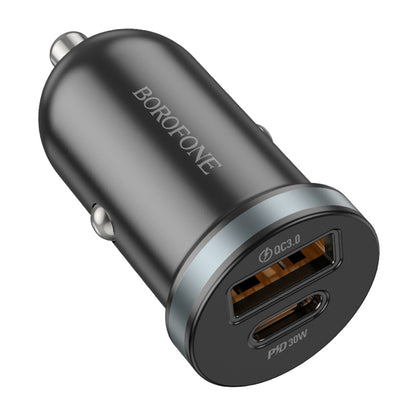 Auto punjač Borofone BZ22 Scenery, 30W, 3A, 1 x USB-A - 1 x USB-C, Crni