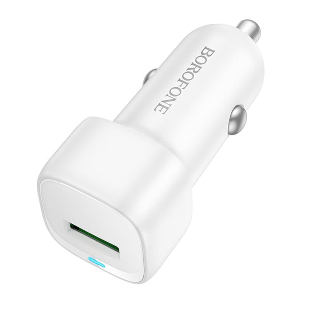 Auto punjač Borofone BZ34 Cloud, 18W, 3A, 1 x USB-A, Bijeli