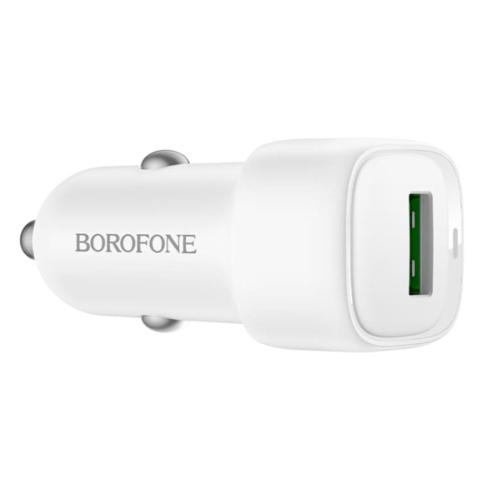 Auto punjač Borofone BZ34 Cloud, 18W, 3A, 1 x USB-A, Bijeli