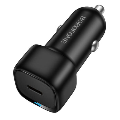 Auto punjač Borofone BZ34A Cloud, 20W, 3A, 1 x USB-C, Crni