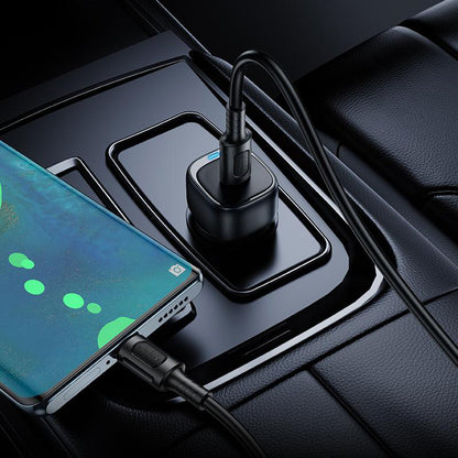 Auto punjač Borofone BZ34A Cloud, 20W, 3A, 1 x USB-C, Crni