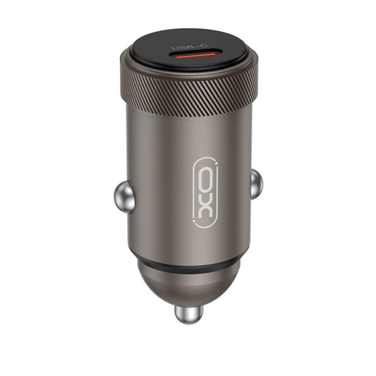 Auto punjač s USB-C kabelom XO Design CC70, 30W, 3A, 1 x USB-C, Crni