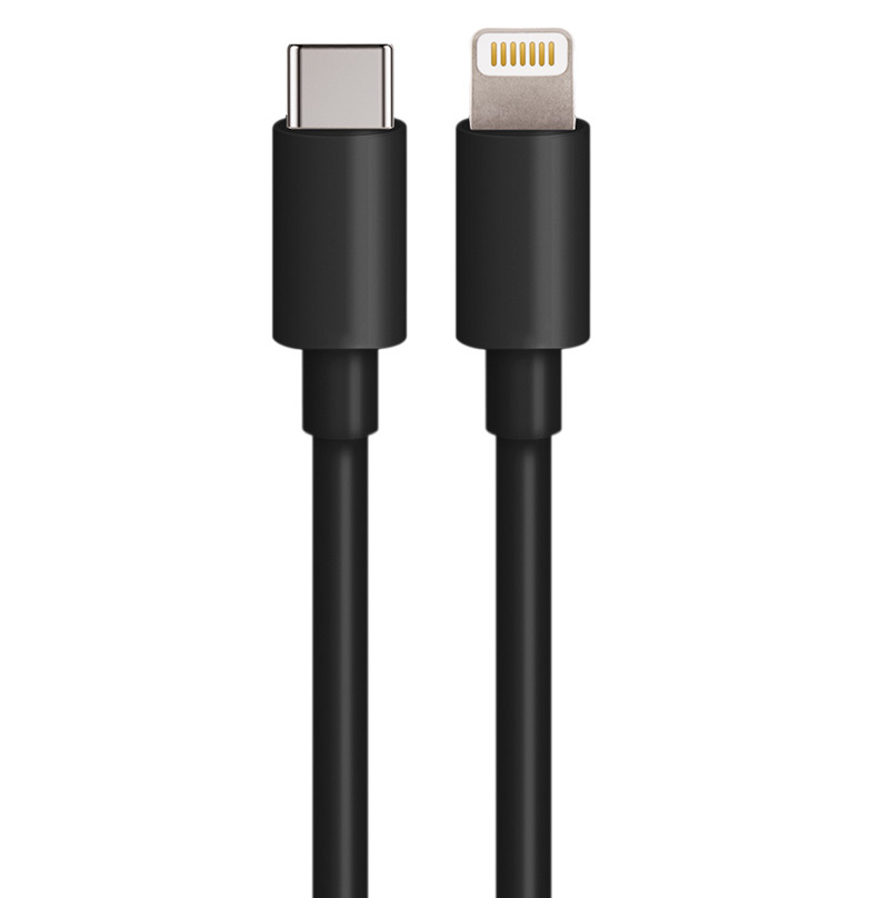 Auto punjač s Lightning kabelom MaXlife MXCC-04, 20W, 3A, 1 x USB-A - 1 x USB-C, Crni