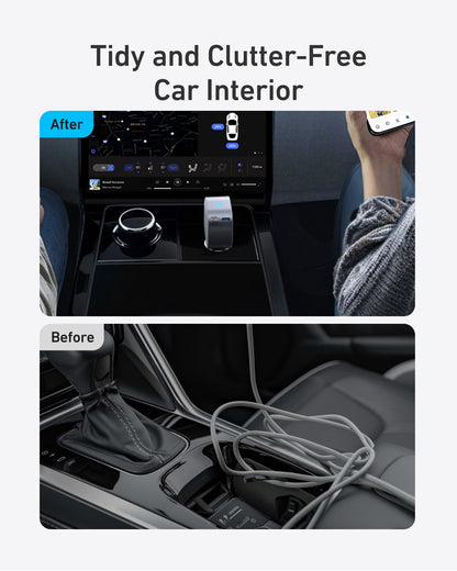 Auto punjač s USB-C kabelom Anker Nano, 75W, 3A, 1 x USB-C, Sivi A2738HA2