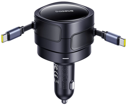 Auto punjač s USB-C kabelom Baseus Enjoyment Max, 60 W, crni C00035507121-01