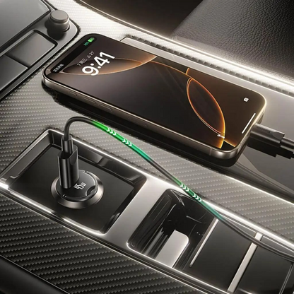 Auto punjač s USB-C kabelom Baseus PrimeTrip VP2, 45W, 3A, 1 x USB-C, Crni C0206800