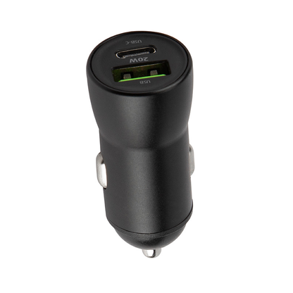 Auto punjač s USB-C kabelom MaXlife MXCC-04, 20W, 3A, 1 x USB-A - 1 x USB-C, Crni