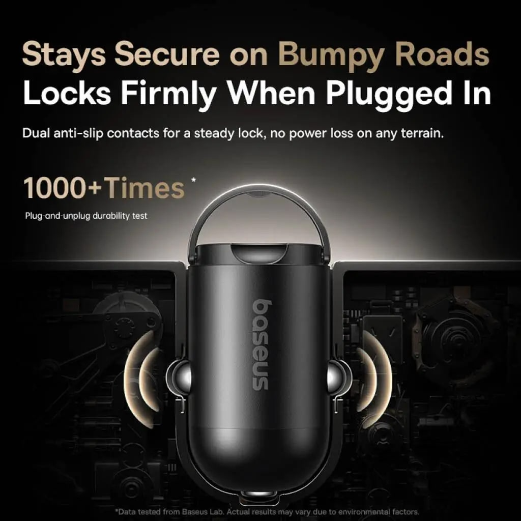 Auto punjač s USB-C kabelom Baseus PrimeTrip VP2, 45W, 3A, 1 x USB-C, Crni C0206800