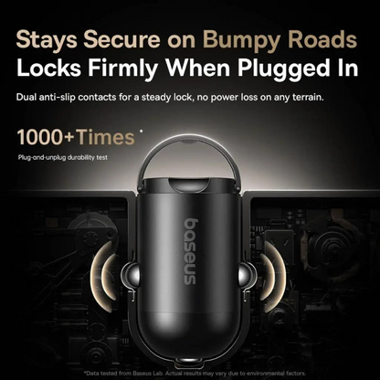 Auto punjač s USB-C kabelom Baseus PrimeTrip VP2, 45W, 3A, 1 x USB-C, Crni C0206800