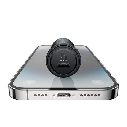 Auto punjač s Lightning kabelom McDodo CC-7492 Obsidian, 30W, 3A, 1 x USB-C, Crni