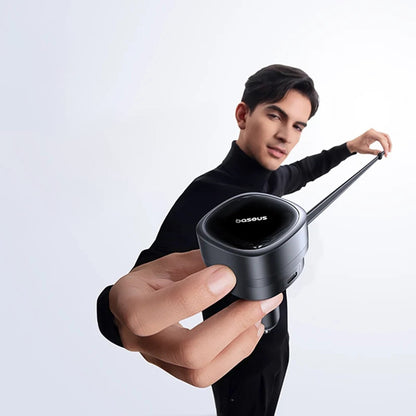 Auto punjač s USB-C kabelom Baseus PrimeTrip VR1, 60W, 3A, 1 x USB-A - 1 x USB-C, Crni C00069001121-00