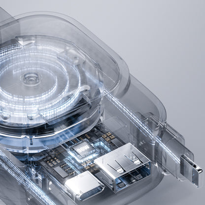 Auto punjač s USB-C / Lightning kabelom Lisen Display, 96W, 3A, 1 x USB-A - 1 x USB-C, Crni YL0224080017