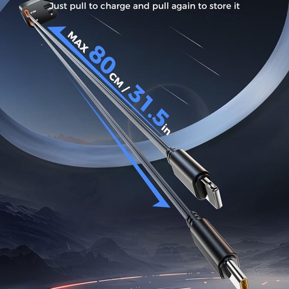 Auto punjač s USB-C / Lightning kabelom Techsuit C1 NanoVoltX, 69W, 3A, 1 x USB-A - 1 x USB-C, Sivi