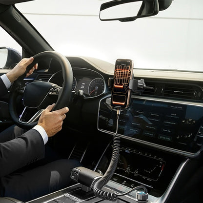 Auto punjač s USB-C kabelom Lisen, 90W, 3A, 1 x USB-A - 1 x USB-C, Crni YL0223120020