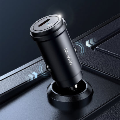 Auto punjač s USB-C kabelom Mcdodo CC-7495, 45W, 3A, 1 x USB-C, Crni
