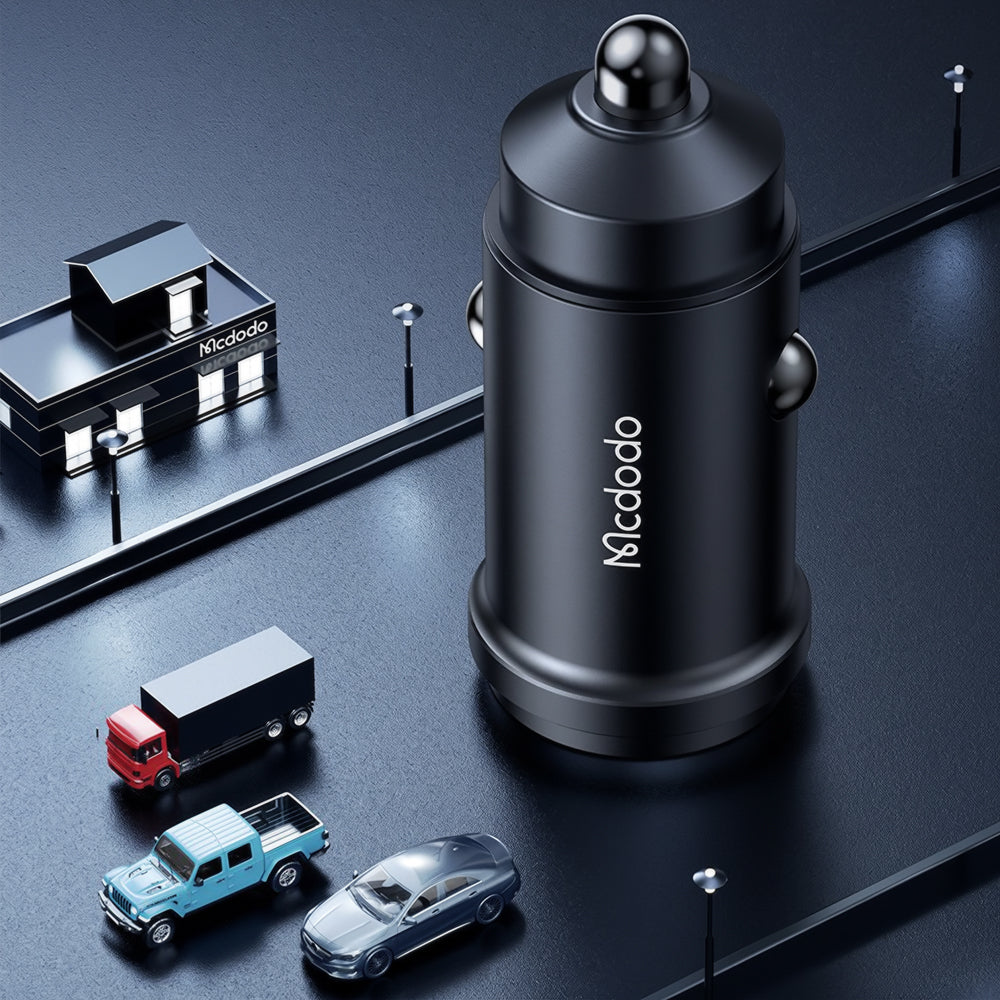 Auto punjač s USB-C kabelom Mcdodo CC-7495, 45W, 3A, 1 x USB-C, Crni