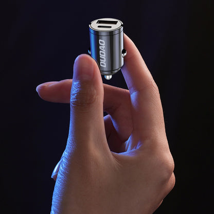 Auto punjač Dudao R3MAX, 48W, 3A, 1 x USB-A - 1 x USB-C, Crni