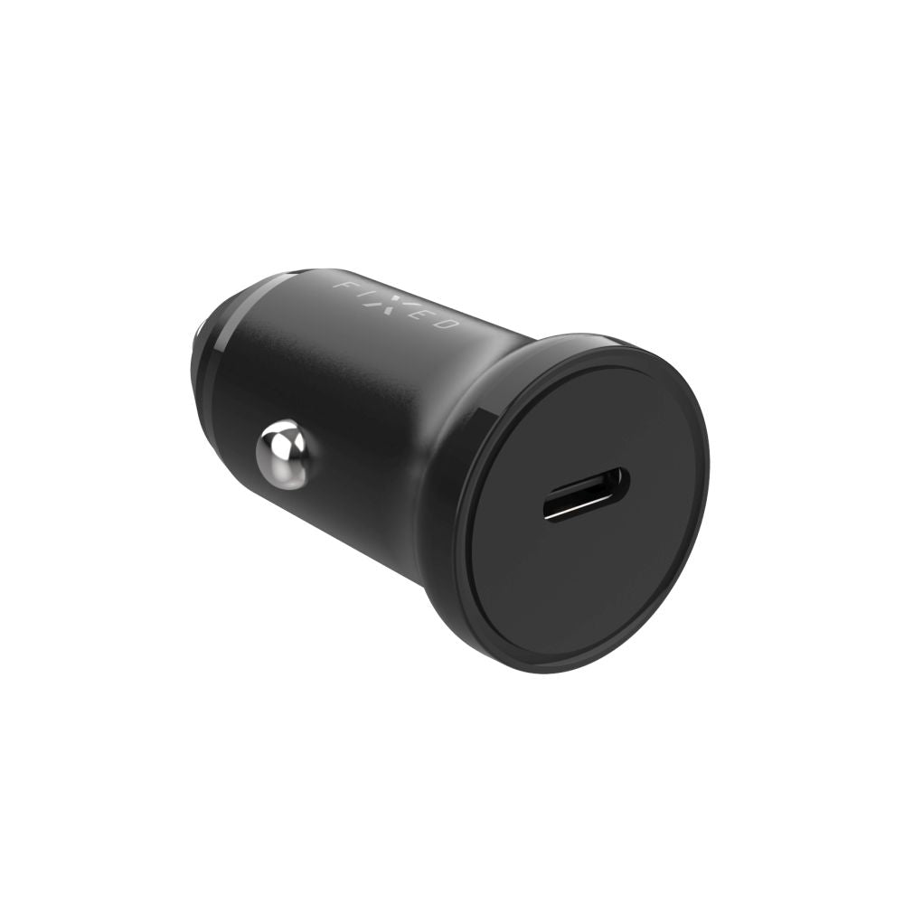 Auto punjač Fixed, 20W, 3A, 1 x USB-C, Crni