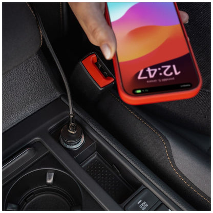 Auto punjač Fixed, 30W, 3A, 1 x USB-C, Crni