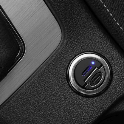 Auto punjač Fixed, 30W, 3A, 2 x USB-C, Crni