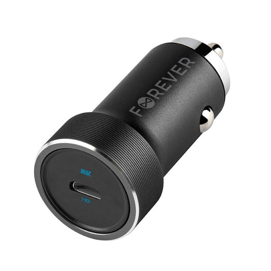 Auto punjač Forever CC-06, 20W, 3A, 1 x USB-C, Crni