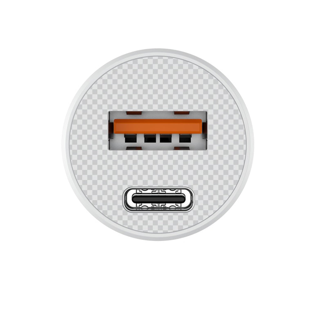 Auto punjač HAVIT CC2022, 20W, 3A, 1 x USB-A - 1 x USB-C, Bijeli