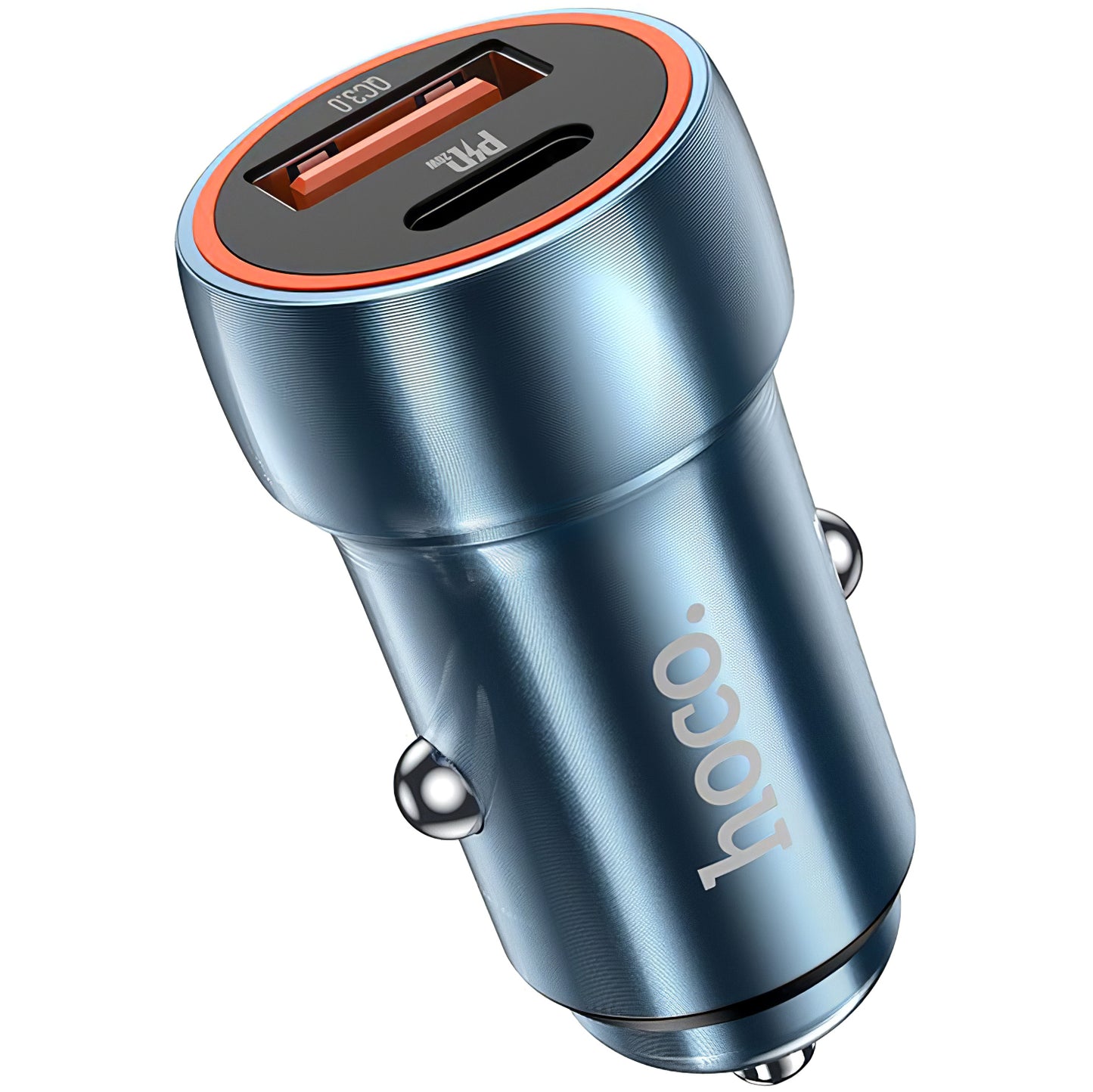 Auto punjač HOCO Z46A, 20W, 3A, 1 x USB-A - 1 x USB-C, Plavi