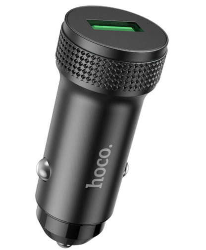 Auto punjač HOCO Z49A, 18W, 3A, 1 x USB-A, Crna