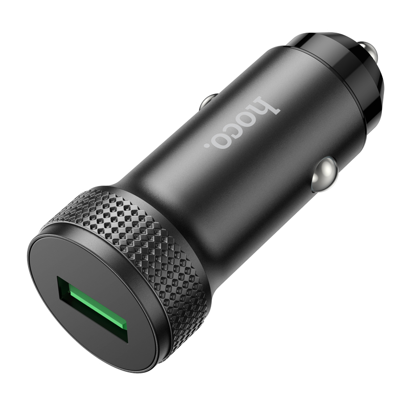 Auto punjač HOCO Z49A, 18W, 3A, 1 x USB-A, Crna
