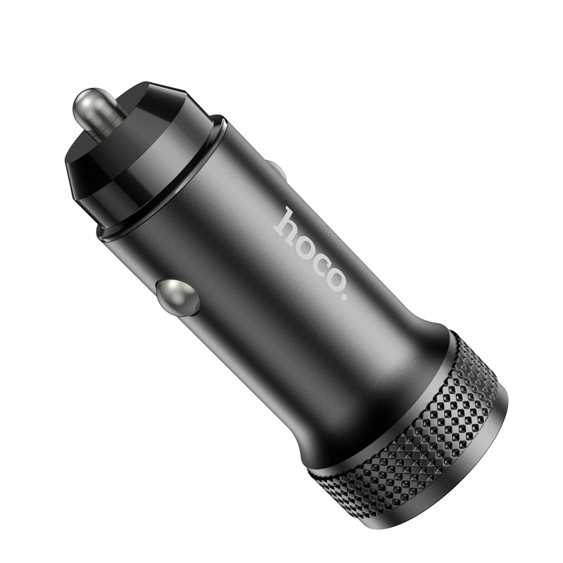 Auto punjač HOCO Z49A, 18W, 3A, 1 x USB-A, Crna