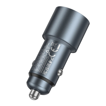 Auto punjač HOCO Z60, 48W, 3A, 1 x USB-A - 1 x USB-C, Crni