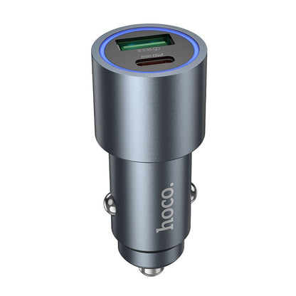 Auto punjač HOCO Z60, 48W, 3A, 1 x USB-A - 1 x USB-C, Crni