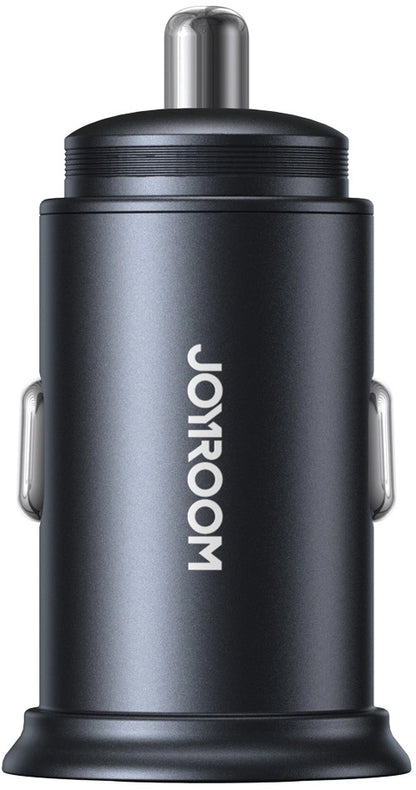 Auto punjač Joyroom JR-CCN04, 60W, 3A, 1 x USB-A - 1 x USB-C, Crni