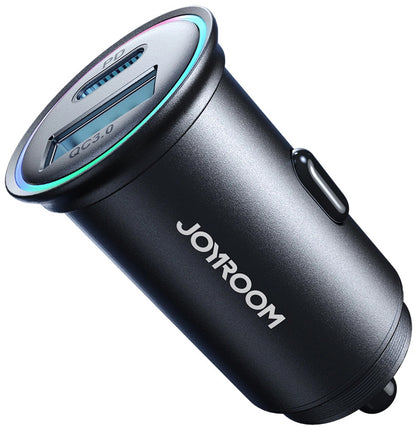 Auto punjač Joyroom JR-CCN04, 60W, 3A, 1 x USB-A - 1 x USB-C, Crni