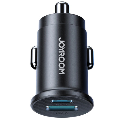 Auto punjač Joyroom JR-CCN16 Mini, 12W, 2.4A, 1 x USB-A - 1 x USB-C, Crni