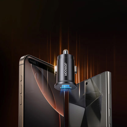 Auto punjač Joyroom JR-CCN16 Mini, 12W, 2.4A, 1 x USB-A - 1 x USB-C, Crni