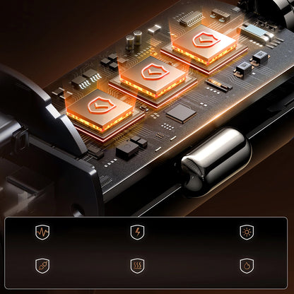 Auto punjač Joyroom JR-CCN16 Mini, 12W, 2.4A, 1 x USB-A - 1 x USB-C, Crni