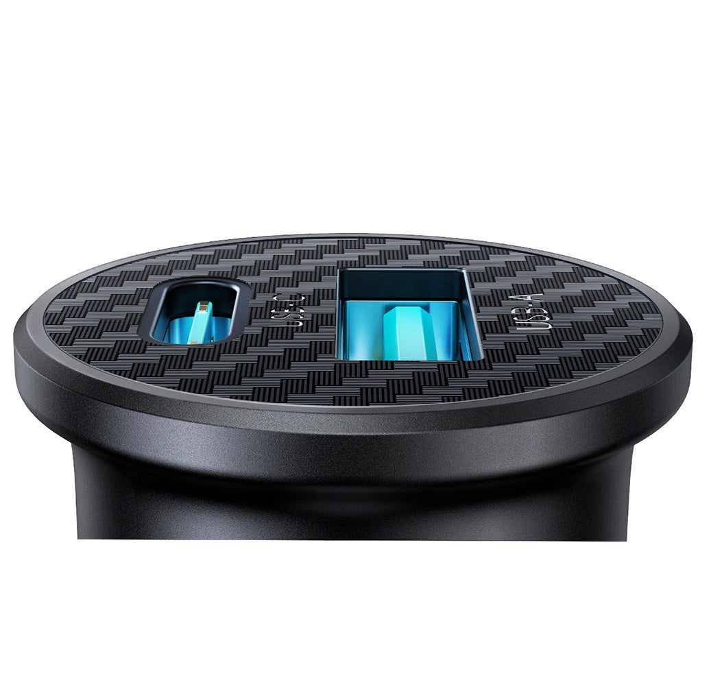 Auto punjač Joyroom JR-CCN16 Mini, 12W, 2.4A, 1 x USB-A - 1 x USB-C, Crni