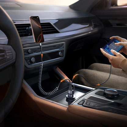 Auto punjač Joyroom JR-CCN16 Mini, 12W, 2.4A, 1 x USB-A - 1 x USB-C, Crni