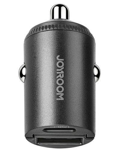 Auto punjač Joyroom JR-CCN18, 65W, 1 x USB-A - 1 x USB-C, Crna