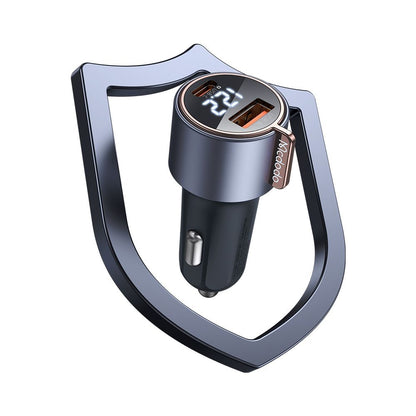 Auto punjač McDodo CC-3690 Venus Display, 75W, 3A, 1 x USB-A - 1 x USB-C, Crni