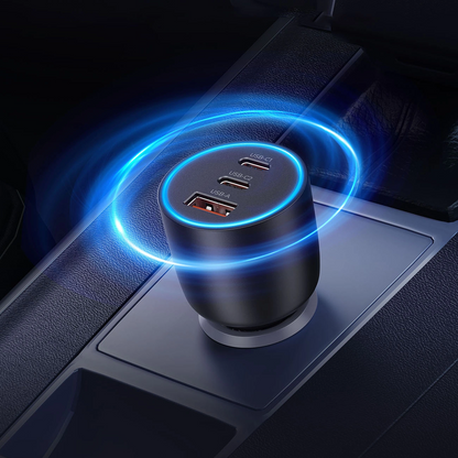 Auto punjač Orico PowerLink, 165W, 5A, 1 x USB-A - 2 x USB-C, Crni