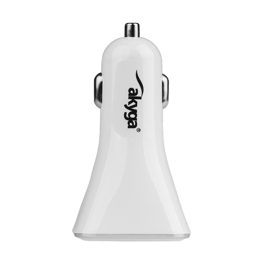 Auto punjač Akyga AK-CH-09, 10W, 2A, 4 x USB-A, Bijela