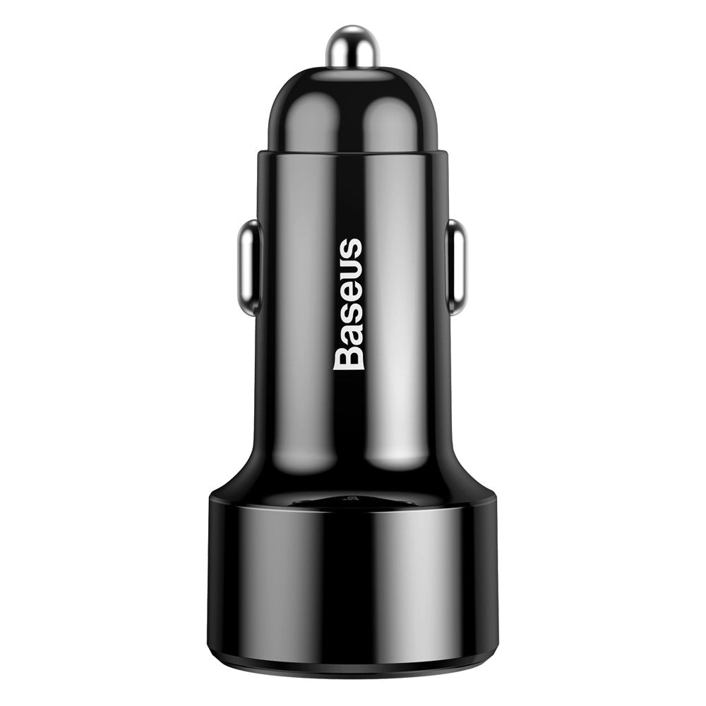 Auto punjač Baseus Magic Display Series, 45W, 6A, 2 x USB-A, Crni CCMLC20A-01