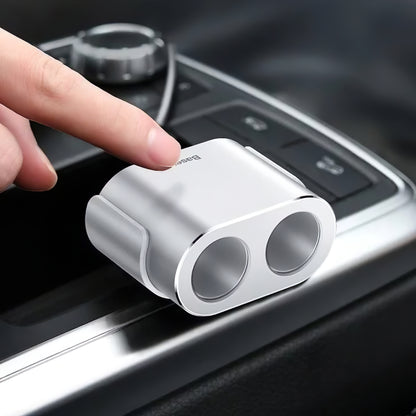 Auto punjač Baseus visoke učinkovitosti, 95W, 2.1A, 2 x produžetak upaljača - 2 x USB-A, Srebrni CRDYQ-0S